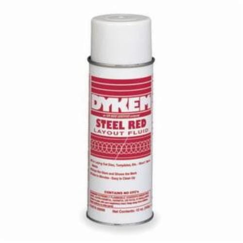 Dykem® STEEL RED® 80096 Layout Fluid, 16 oz Aerosol Can, Red, Liquid Form